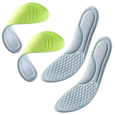 Image of TTTLLNN Insoles for Men Women Shock Absorption Cushioning Sports Comfort Inserts Breathable Shoe Inner Soles Running Walking