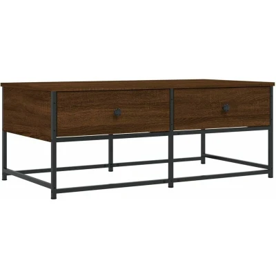 Image of vidaXL Coffee Table Brown Oak 100x51x40 cm Engineered Wood