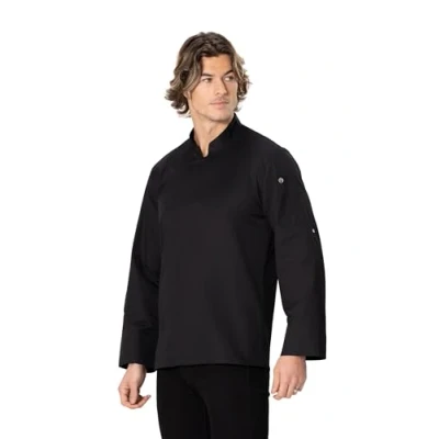 Image of Chef Works Men&#039;s Lansing Coat, Black, XL