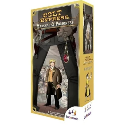 Image of Ludonaute Colt Express: Marshal &amp; Prisoners Expansion Board Game Ages 10+ 1 4 Players 50+ Minutes Playing Time