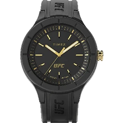 Image of Timex UFC Women&#039;s 38mm Black Silicone Strap Watch TW2V56900