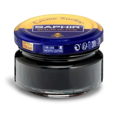 Image of Saphir Cream Surfine Shoe Polish Black Size: 16