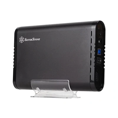 Image of SilverStone SST TS07 External USB 3.0 Hard Disk Drive Enclosure Case for 3.5 Inch SATA HDD, black