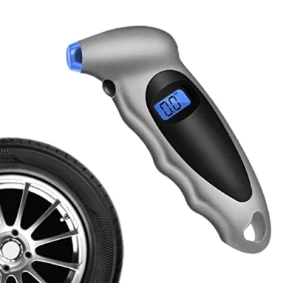 Image of Gusengo Tire Gauges for Pressure Portable Air Gauge 100 PSI 4 Settings Car Tyre Accessories with Backlit LCD Display Cars Trucks