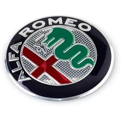 Image of Car Emblem Badge Decal Logo for Alfa Romeo Giulietta,Metal Sign Front/Hood/Trunk Front Grill Stickers Decals Scratch Prevention Styling Accessories,B 74mm