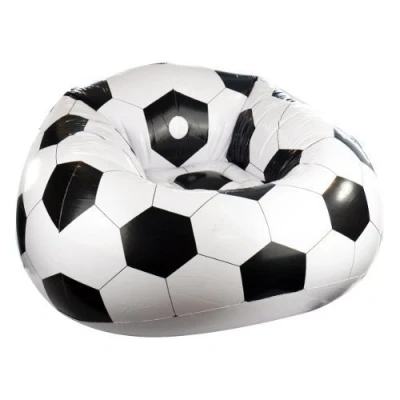 Image of Inflatable Football Chair Sofa Lounger Seat Camping Gaming Pod Relaxing Blow Up Shopmonk