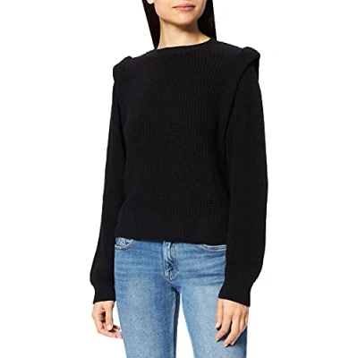 Image of NA KD Women&#039;s Open Back Knitted Sweater, Black, Large