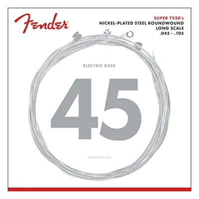 Image of Fender Super 7250 String Set For Electric Bass, 045/105 Gauge, Long Scale, Nickel Plated