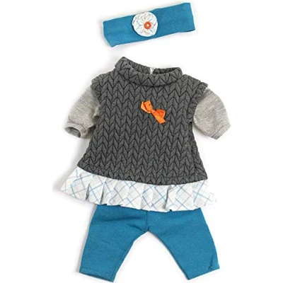 Image of MINILAND Mild Weather Grey Set of Clothes for 40 cm Dolls, Colour, 38 (31560)