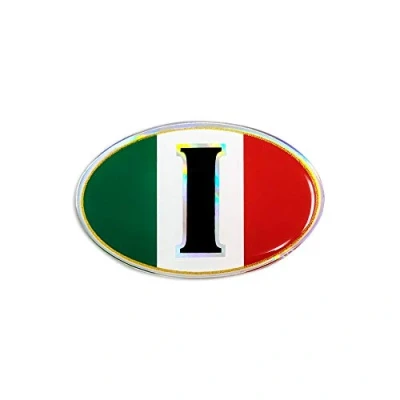 Image of Quattroerre 3D Sticker Oval Italy I