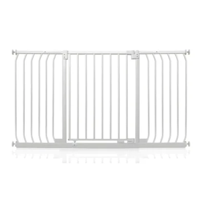 Image of Safetots Elite Pressure Safety Gate, 143cm 152cm, Matt White, Fit Stair Baby Gate for Doors Hallways and Spaces, Barrier, Easy Installation