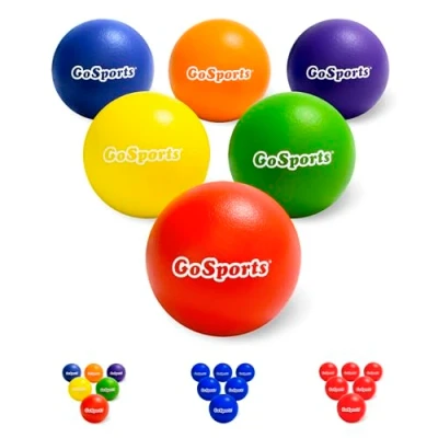 Image of GoSports 6 Inch Soft Skin Foam Playground Dodgeballs Pack Set for Kids Multicolor