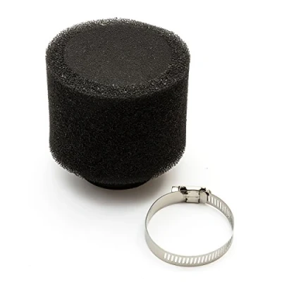 Image of 44mm Pitbike Air Filter Black Performance High flow Double Foam Style Straight Neck