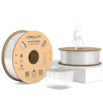 Image of Creality Hyper PETG Filament, Transparent Filament 1.75mm 2KG, 3D Printer Dimensional Accuracy +/ 0.03mm, Printing Materials for Most Printers