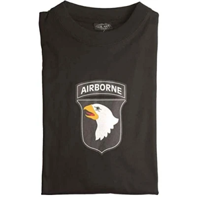 Image of Mil Tec 101St Airborne T Shirt Black XXL