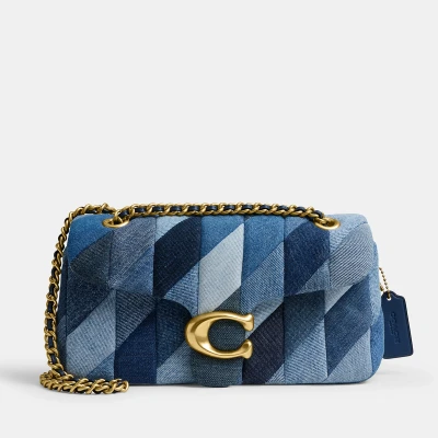 Image of Coach Patchwork Tabby 26 Denim Shoulder Bag