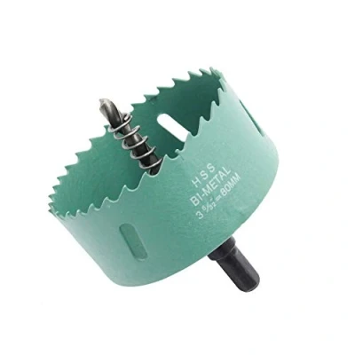Image of 80mm Hole Saw LAIWEI cutter,3.15 Inch HSS Annular Cutter Drill Bit,holes in wood,gypsum board,aluminum profiles, PVC and other materials（3 5/32&quot;）