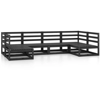 Image of vidaXL 6 Piece Garden Lounge Set Solid Pinewood