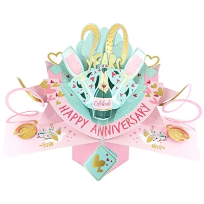 Image of 20 Years Happy 20th Anniversary Pop Up Greeting Card Love Kate&#039;s 3D Cards POP216MC20