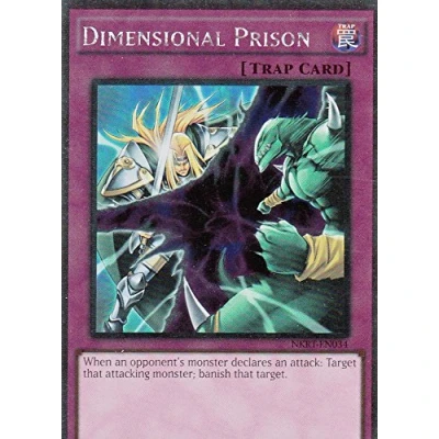 Image of YU GI OH! : NKRT EN034 Dimensional Prison Platinum rare (Noble Knights of the Round Table) Yugioh Single Card