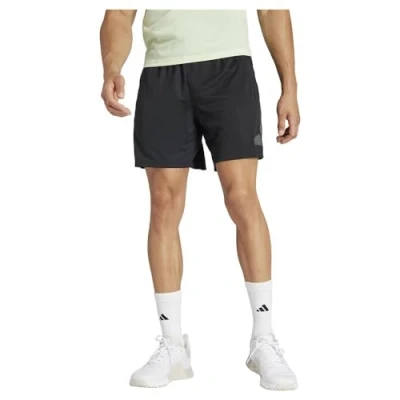 Image of adidas Men Train Essentials Seasonal Big Logo Short Shorts, M 9&quot; Black