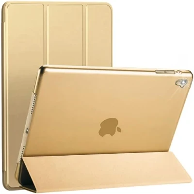 Image of For Apple iPad Pro 9.7 (2016) Generation Case Cover Magnetic Smart Stand Auto Wake/Sleep Fit To Model No. A1673 / A1674 A1675 (Gold)