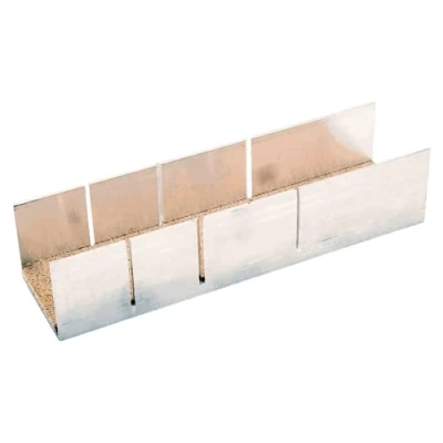 Image of Bahco 234 A2 Aluminum Miter Box, Silver/Beige