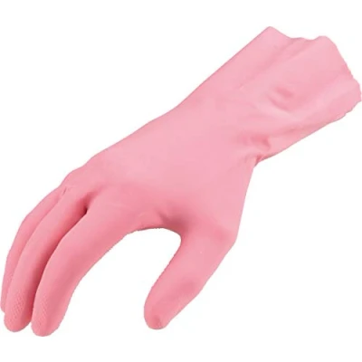 Image of Mapa Professional Vital 115 Liquid Proof Light Duty Janitorial Gloves Pink Medium