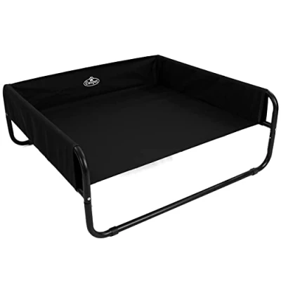 Image of Black Elevated Dog Bed with Raised Sides (Large) 67025