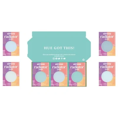 Image of Rust Oleum Radiator Paint in Gloss Finish Soft Blues Tester Box