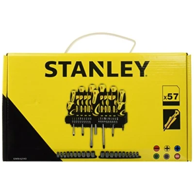 Image of Stanley STHT0 62143 57 Piece Screwdriver, Bit and Socket Set,