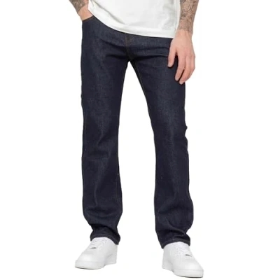 Image of BRAND KRUZE Mens Straight Leg Jeans Casual Cotton Regular Fit Denim Pants for All Waist Sizes KZ109 Indigo 30W / 31L