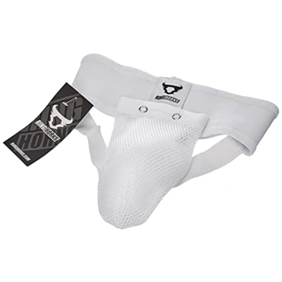 Image of Ringhorns, Charger Kids Groin Guard &amp; Support, Unisex Kids, 10 Years, White