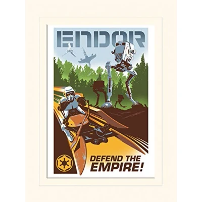 Image of Pyramid International Star Wars (Endor) 30 x 40cm Mounted Print