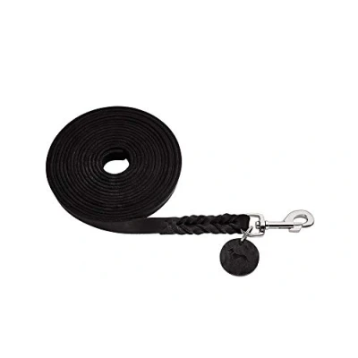 Image of HUNTER Tracking leash Solid Education, 18/500 Soft genuine cow leather, black