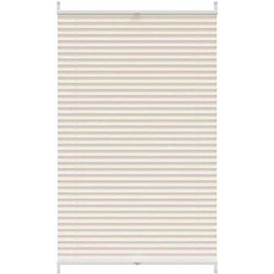Image of vidaXL Plisse Blind 70x125cm Creme