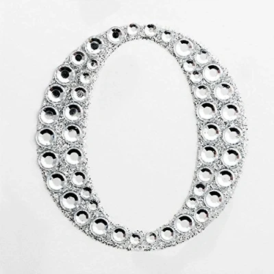Image of 5cm Diamante Self Adhesive Glitter Sticker Letter O