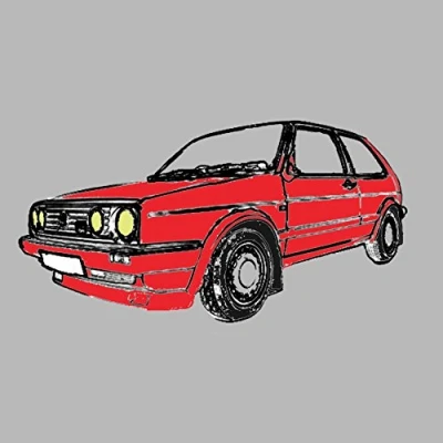 Image of MK2 Golf GTi Greeting Card Retro Motor Company