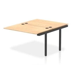 Image of Impulse Bench B2B Ext Kit 1200 Black Frame Office Desk Maple