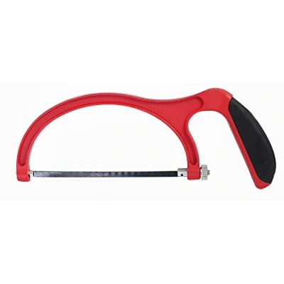 Image of Dekton Heavy Duty Junior Hacksaw Lightweight Aluminium Frame Hcs Blade 24 Tpi, 6&quot;(150mm) Adjusts To Any Cutting Angle Ideal For Precision &amp; Diy Projects Adjustable Tension