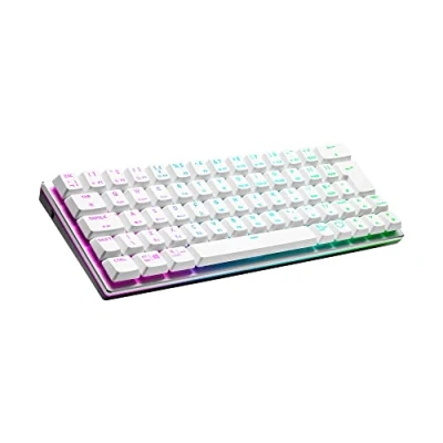 Image of Cooler Master SK622 RGB Hybrid, Wireless Mechanical Gaming Keyboard, Silver/White with Low Profile Switch in Red