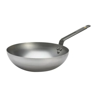 Image of De Buyer Mineral B Rounded Wok 28cm