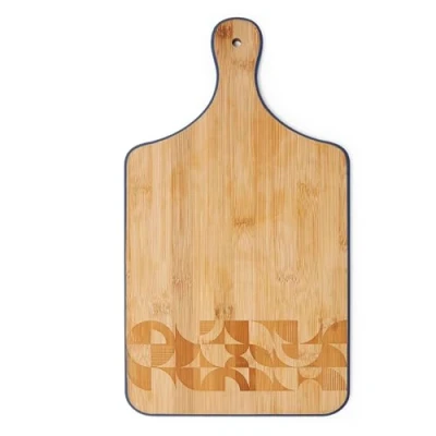 Image of Cooksmart British Designed Wooden Chopping Boards Bauhaus Geo Bamboo Paddle Board Lovely for All Types of Kitchen Wood Great Meat &amp; Veg