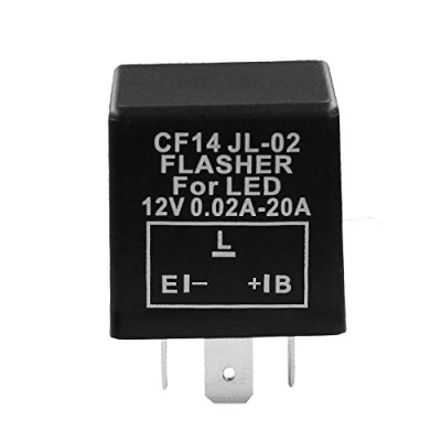 Image of HUIQIAODS LED Flasher Relay CF14 JL 02 3 Pin Fix Flash Rate Turn Signal Light