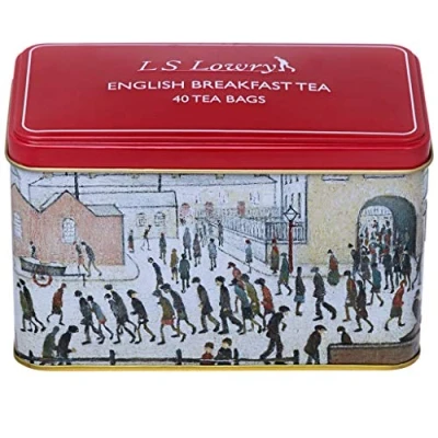 Image of New English Teas The Lowry Tin with 40 Teabags, Breakfast Tea, 80 gram