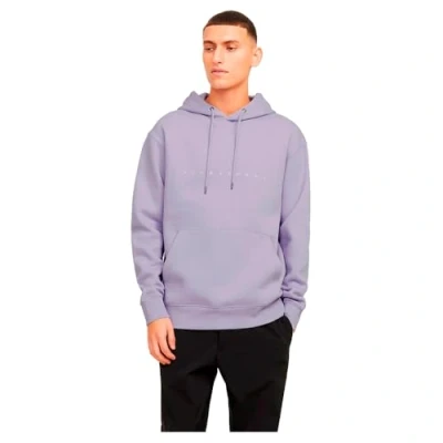 Image of JACK &amp; JONES Men&#039;s Jjestar Jj Sweat Hood Noos Sweatshirt, Languid Lavender, S