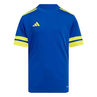 Image of adidas Unisex Kids SQUADRA25 Jersey Short Sleeve Kids, Team Royal Blue/Team Yellow, 9 10 Years