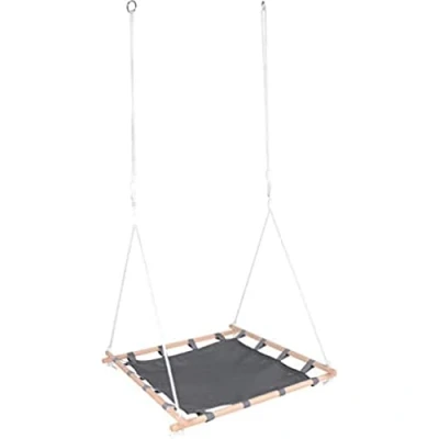 Image of small foot 11907 Net Wooden Frame for Swinging Fun, can Hold up to 100kg, Children Aged 3+ Years Toys, Colourful, L