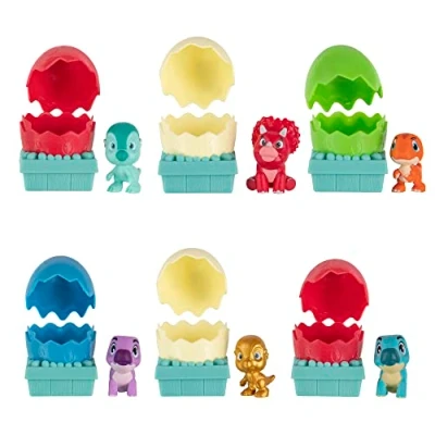 Image of Dino Ranch 6 Bundle Pack Mite Blinds Six 2.5 Egg Collectible Figures Toys for Kids Featuring Your Favorite Pre Westoric Ranchers