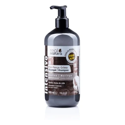 Image of REAL NATURA Pro Strength Mane Shampoo 500ml Unisex Salt Free, Fortifying Formula for Stronger, Healthier Hair